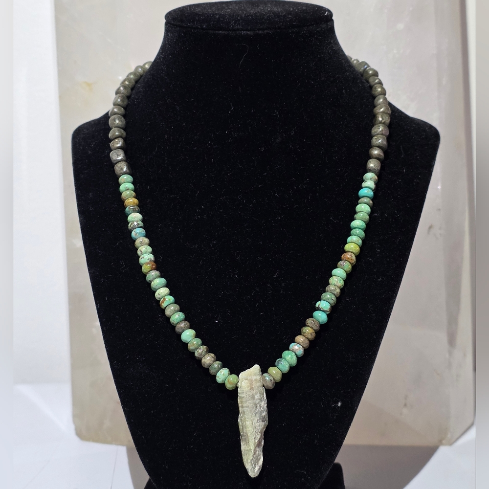 Pyrite And Turquoise Necklace